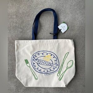 Kate spade New York x target fish embroidered tote bag purse sardine NWT